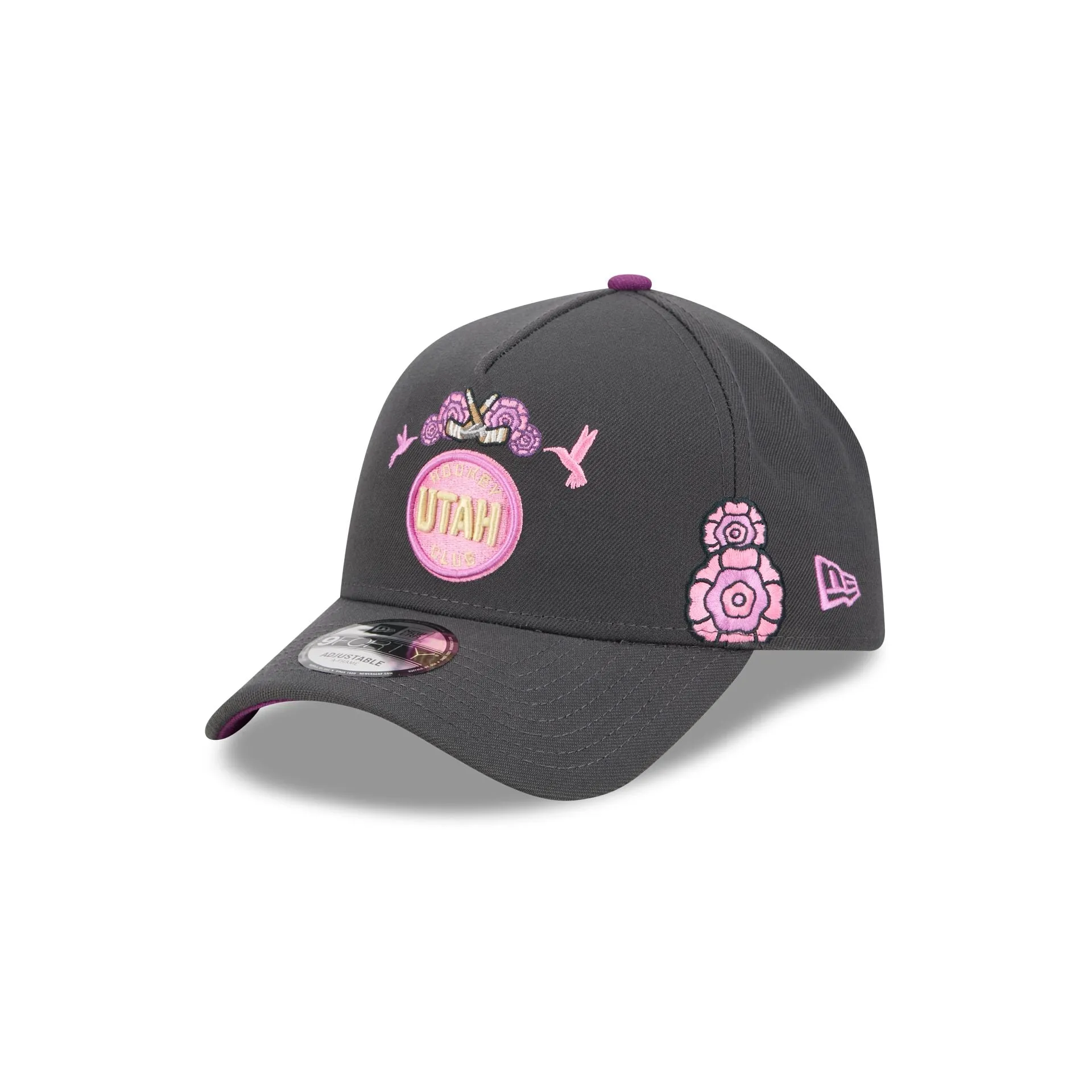 Utah Hockey Club Day of the Dead Graphite 9FORTY A-Frame Snapback Hat sold by New Era product image thumbnail 3
