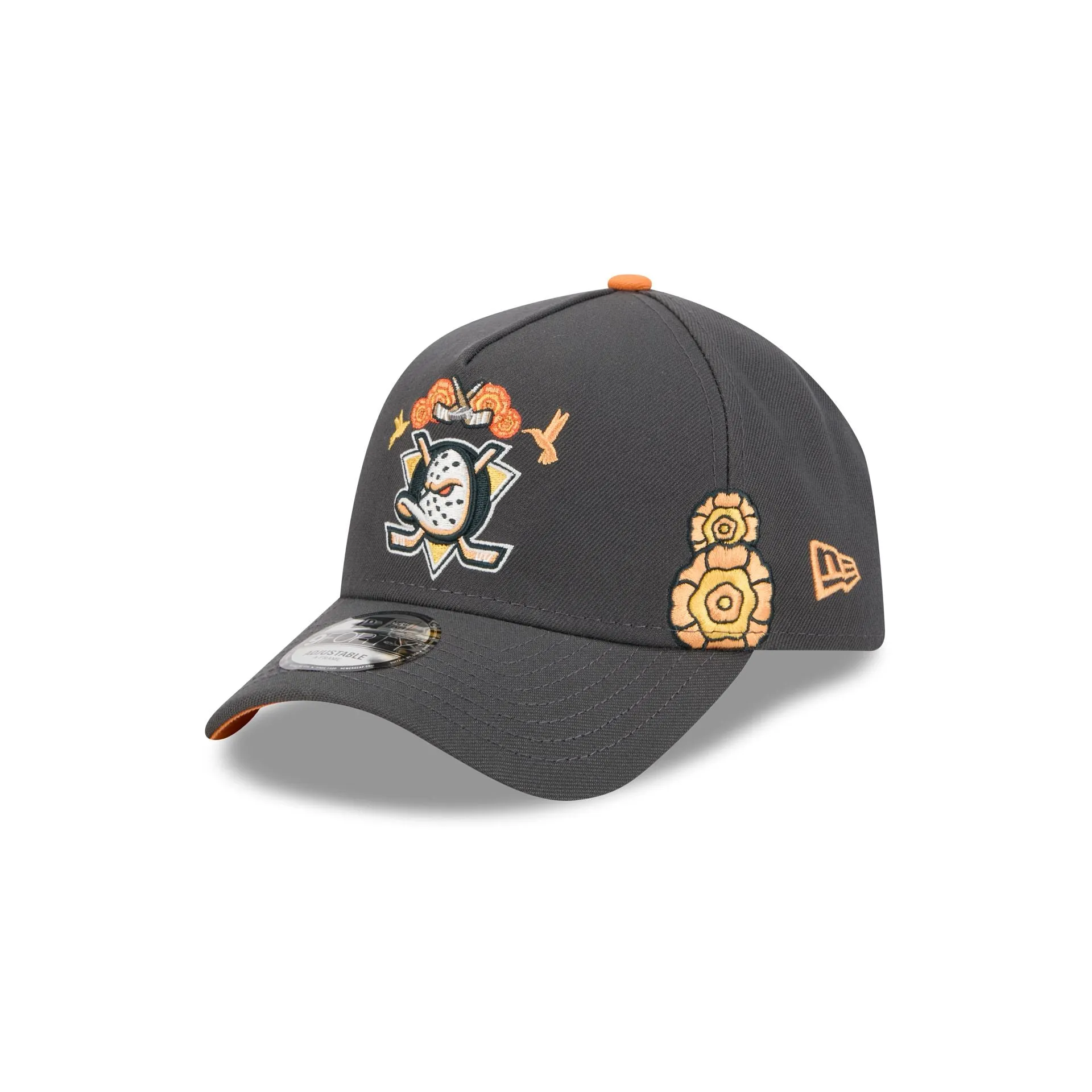 Anaheim Ducks Day of the Dead Graphite 9FORTY A-Frame Snapback Hat sold by New Era product image thumbnail 3