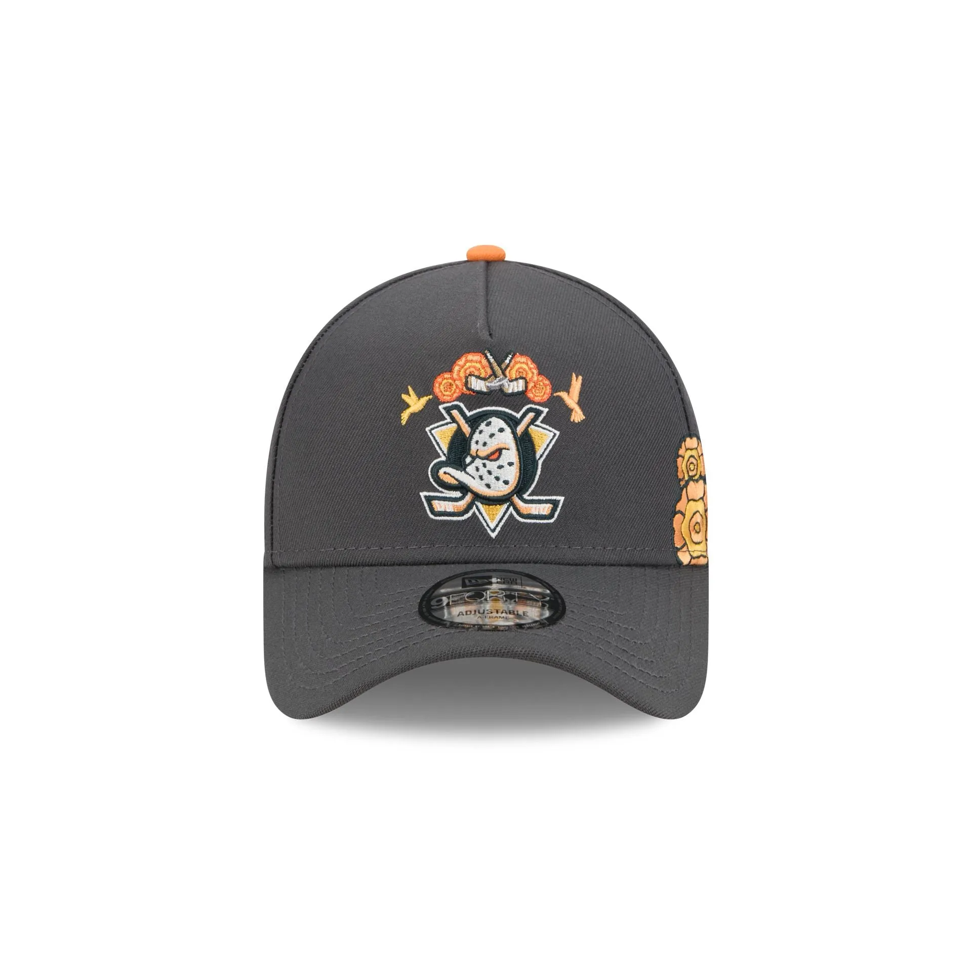 Anaheim Ducks Day of the Dead Graphite 9FORTY A-Frame Snapback Hat sold by New Era product image thumbnail 2