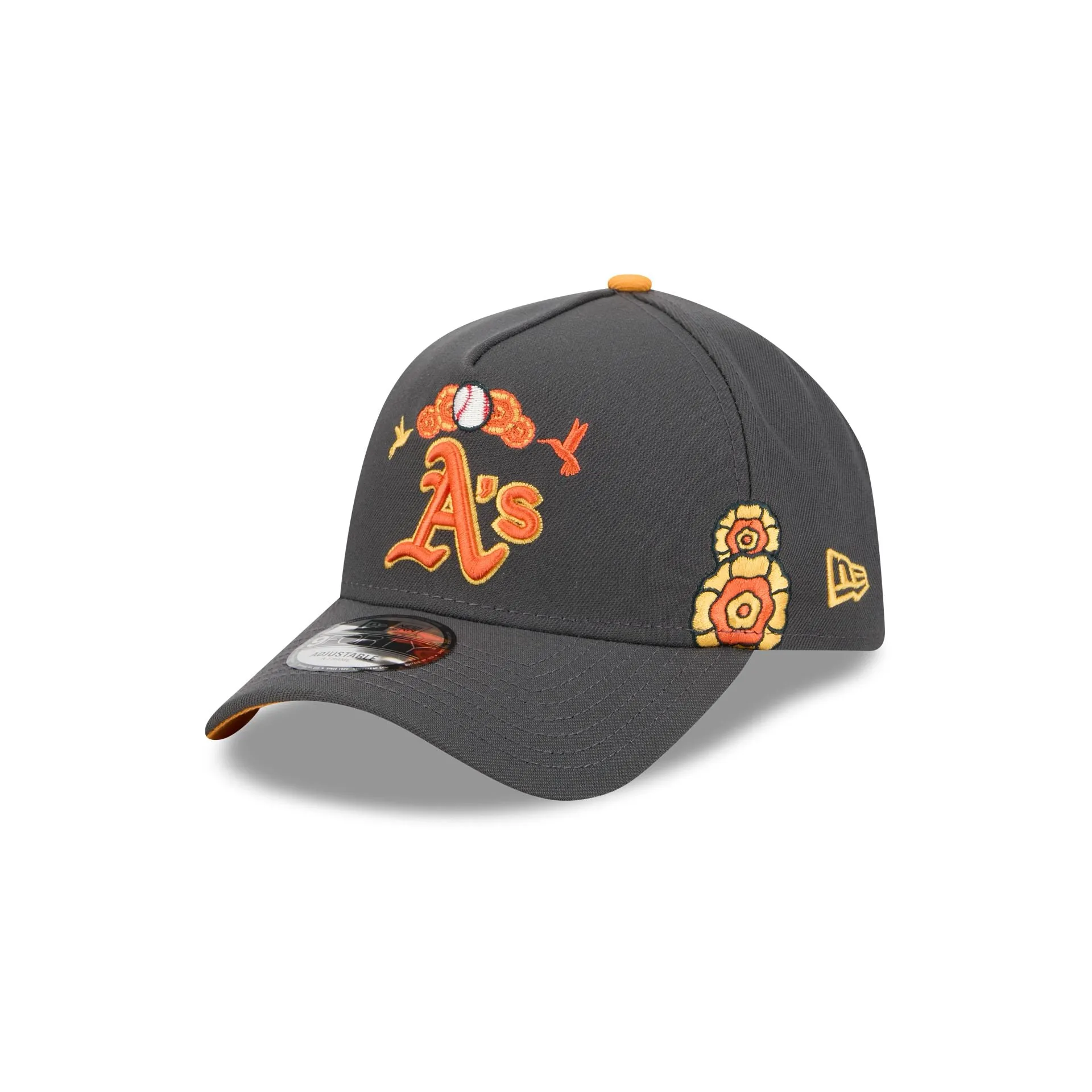 Athletics Day of the Dead Graphite 9FORTY A-Frame Snapback Hat sold by New Era product image thumbnail 3