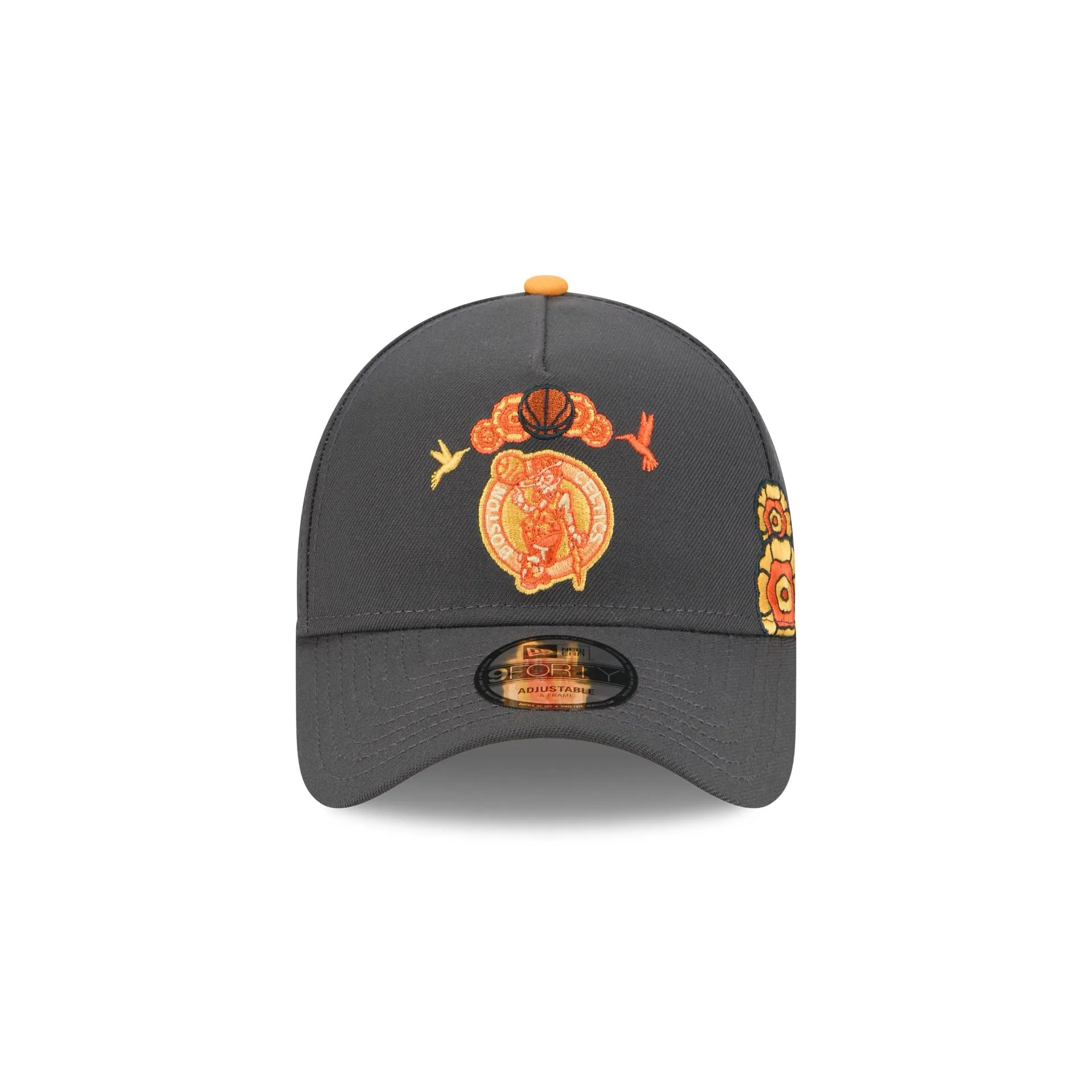 Boston Celtics Day of the Dead Graphite 9FORTY A-Frame Snapback Hat sold by New Era product image thumbnail 2