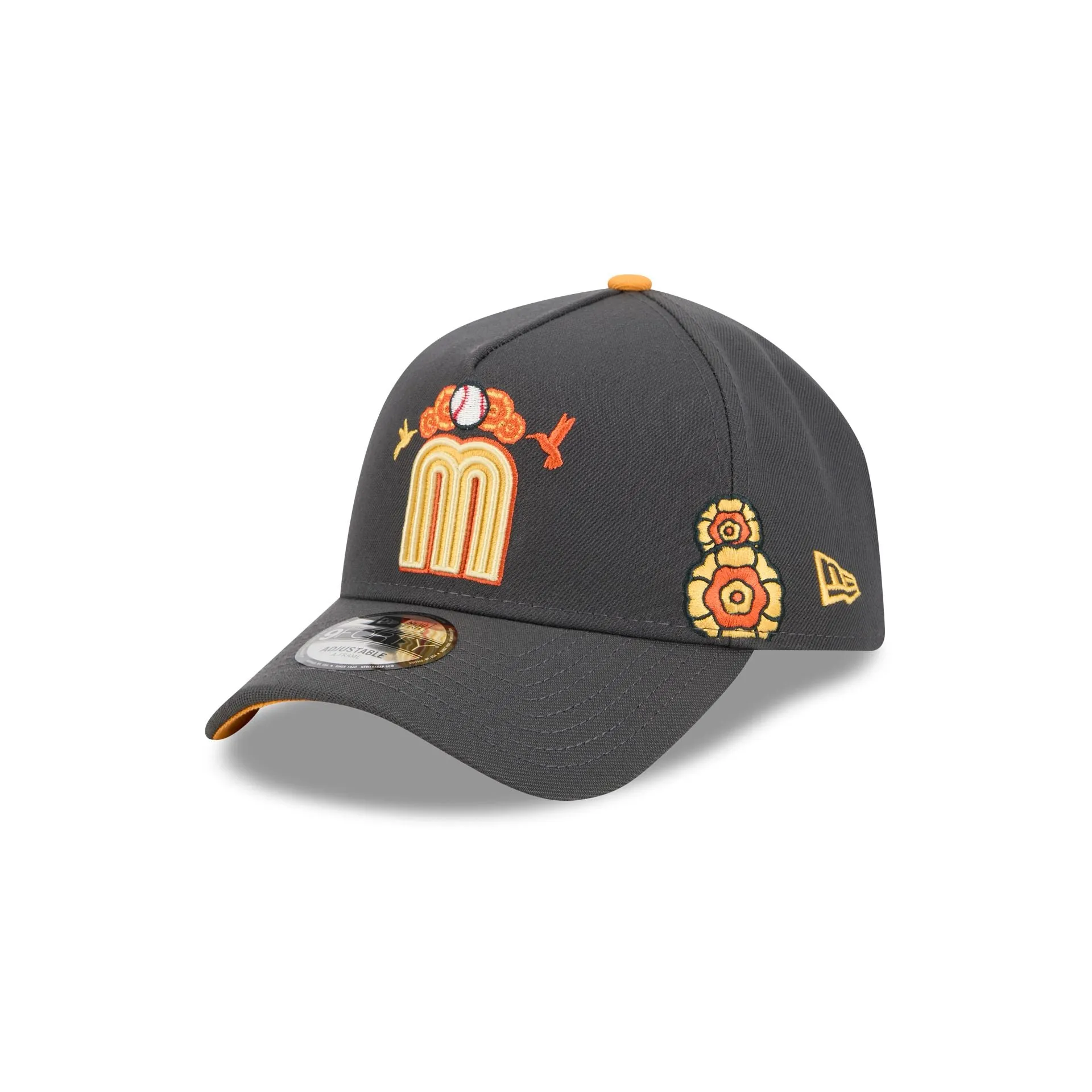 Mexico Baseball Day of the Dead Graphite 9FORTY A-Frame Snapback Hat sold by New Era product image thumbnail 3