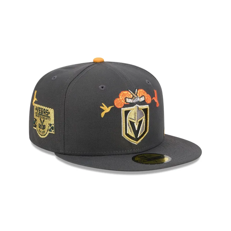Vegas Golden Knights Day of the Dead Graphite 59FIFTY Fitted Hat sold by New Era
