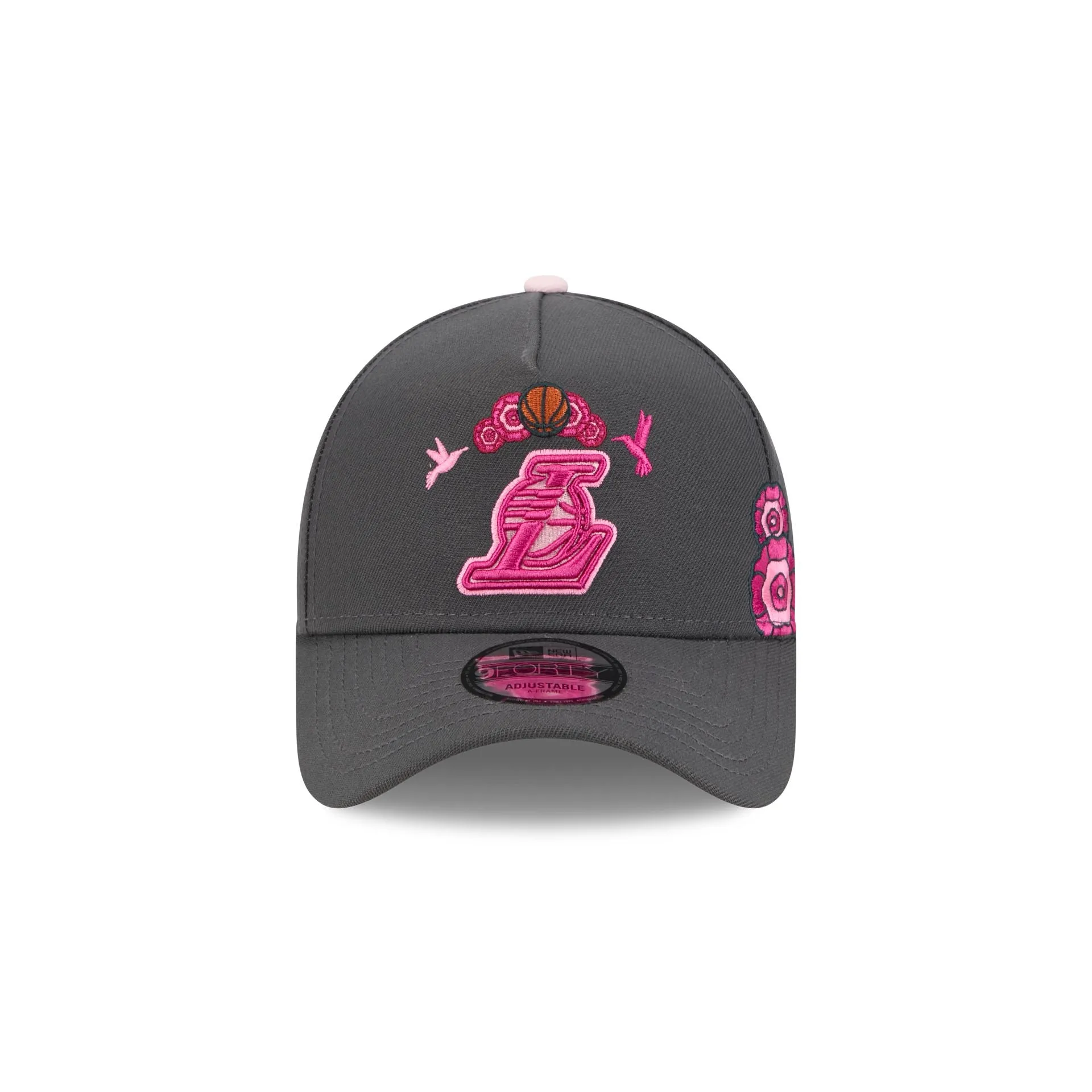 Los Angeles Lakers Day of the Dead Graphite 9FORTY A-Frame Snapback Hat sold by New Era product image thumbnail 2