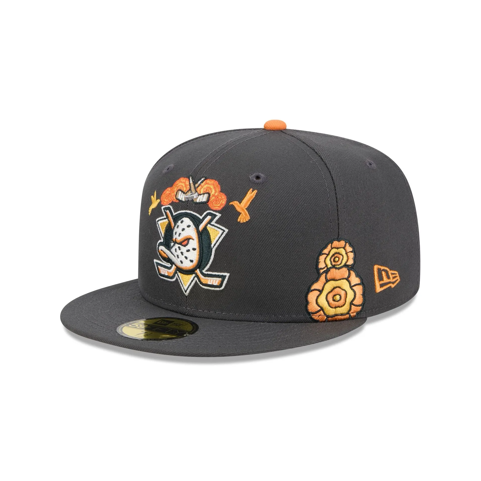 Anaheim Ducks Day of the Dead Graphite 59FIFTY Fitted Hat sold by New Era product image thumbnail 3