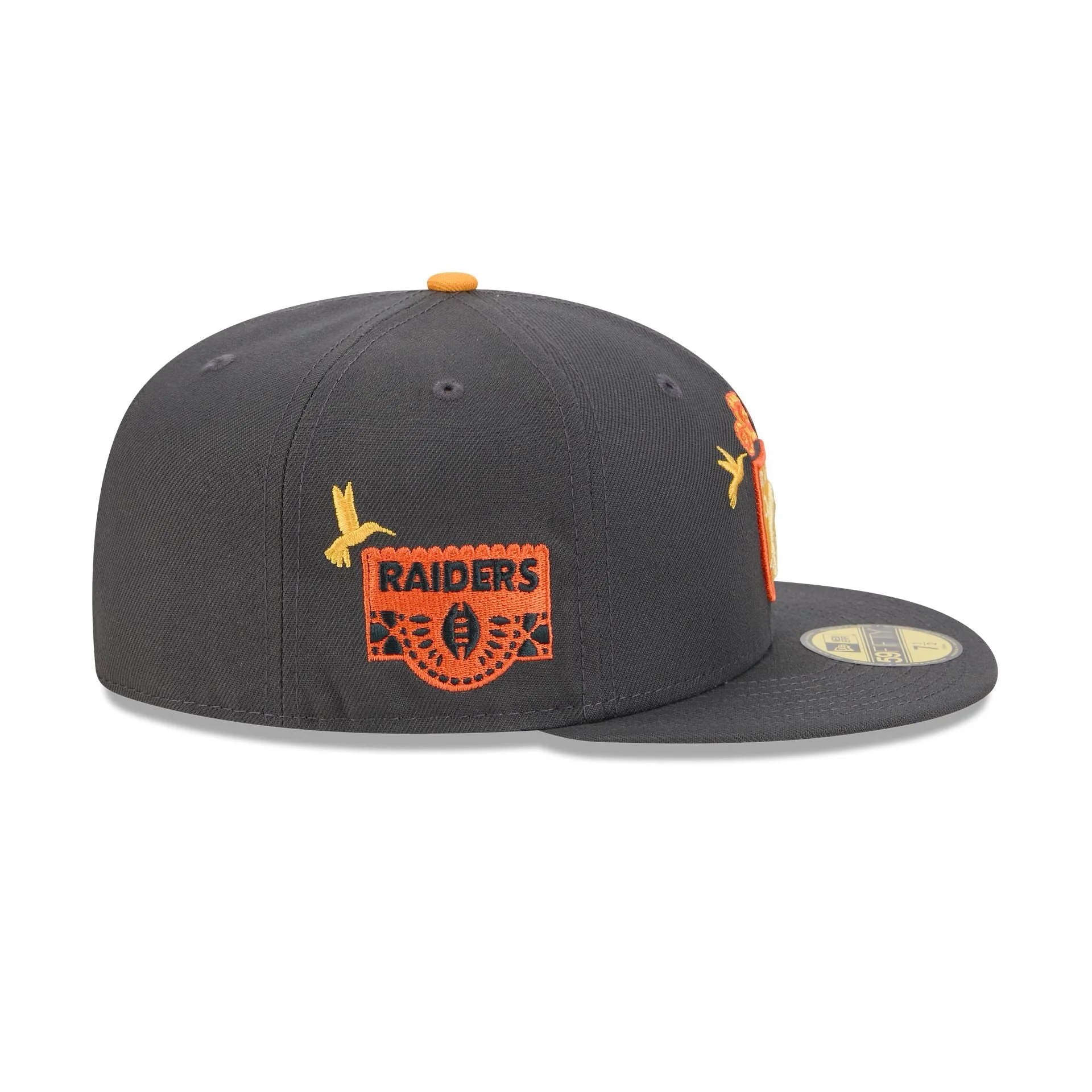 Las Vegas Raiders Day of the Dead Graphite 59FIFTY Fitted Hat sold by New Era product image thumbnail 4