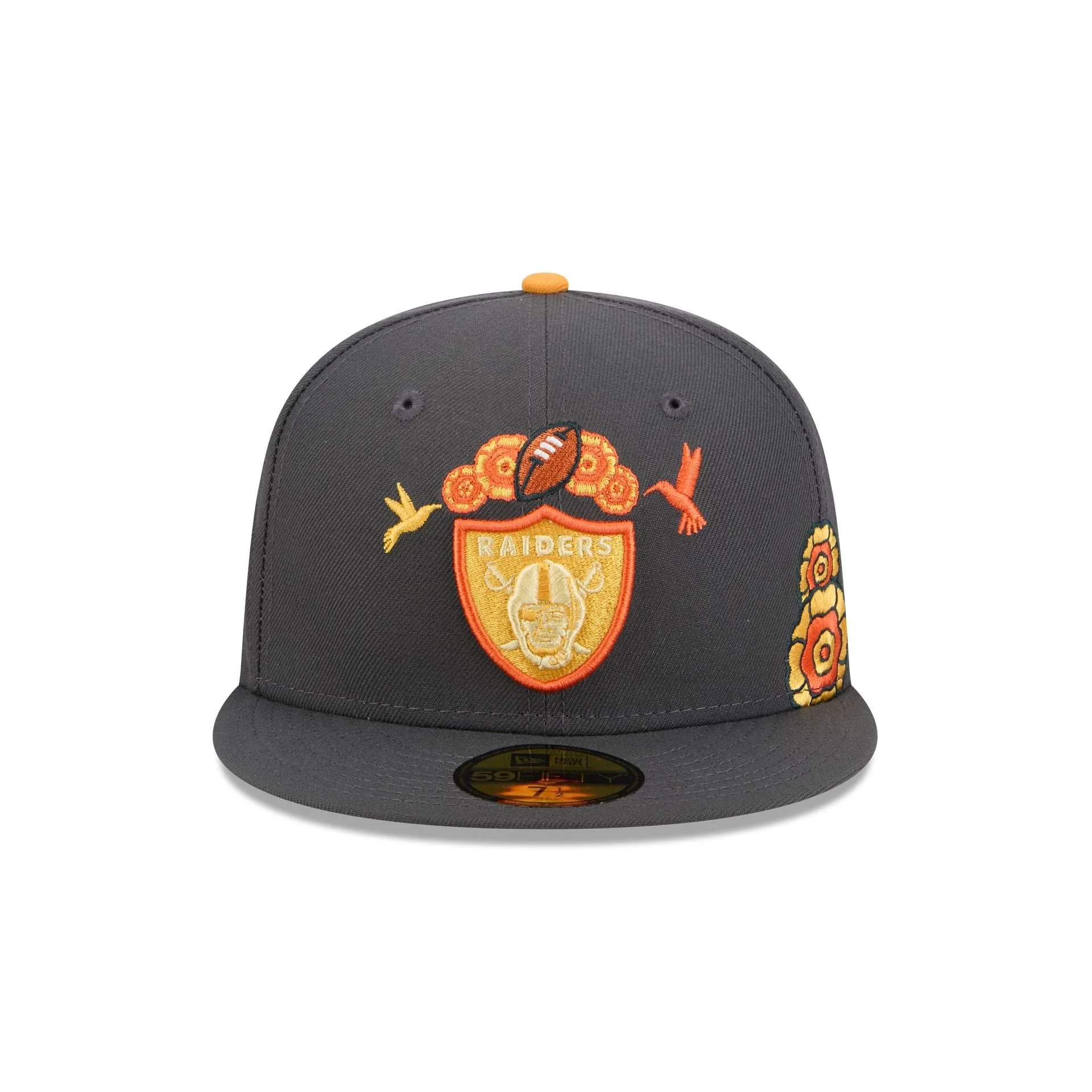 Las Vegas Raiders Day of the Dead Graphite 59FIFTY Fitted Hat sold by New Era product image thumbnail 2