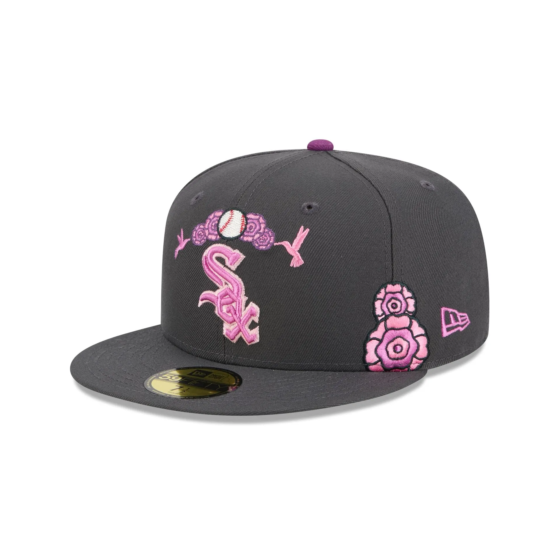 Chicago White Sox Day of the Dead Graphite 59FIFTY Fitted Hat sold by New Era product image thumbnail 3