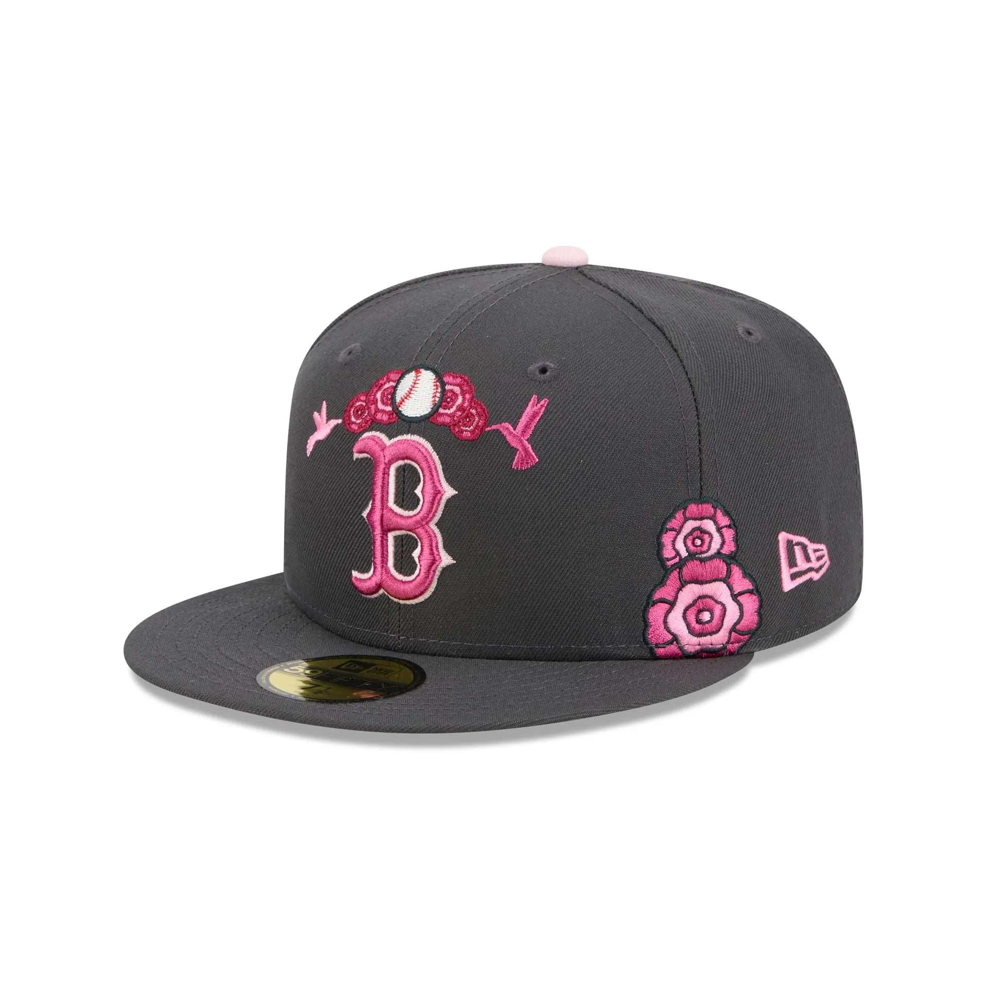 Boston Red Sox Day of the Dead Graphite 59FIFTY Fitted Hat sold by New Era product image thumbnail 3