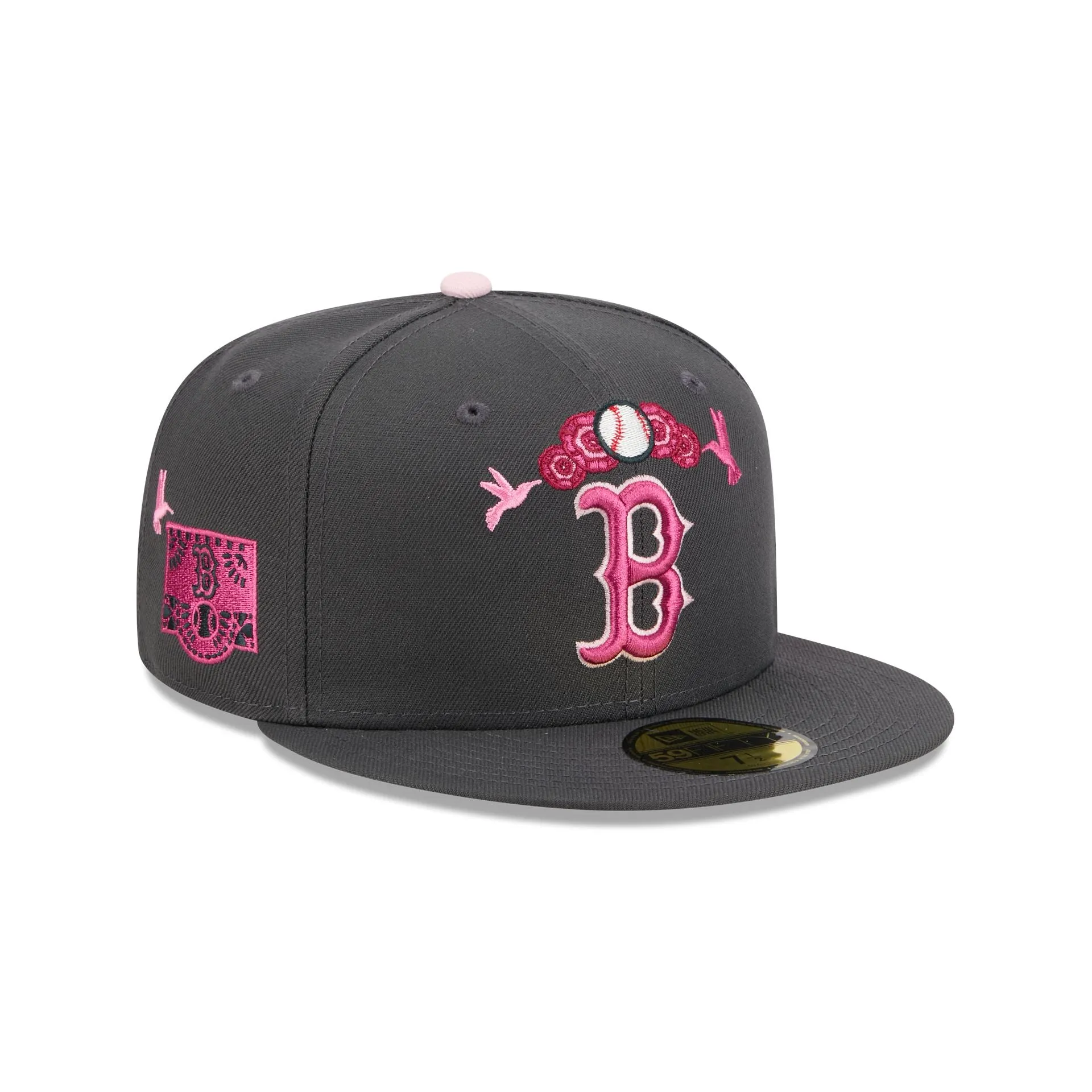 Boston Red Sox Day of the Dead Graphite 59FIFTY Fitted Hat sold by New Era