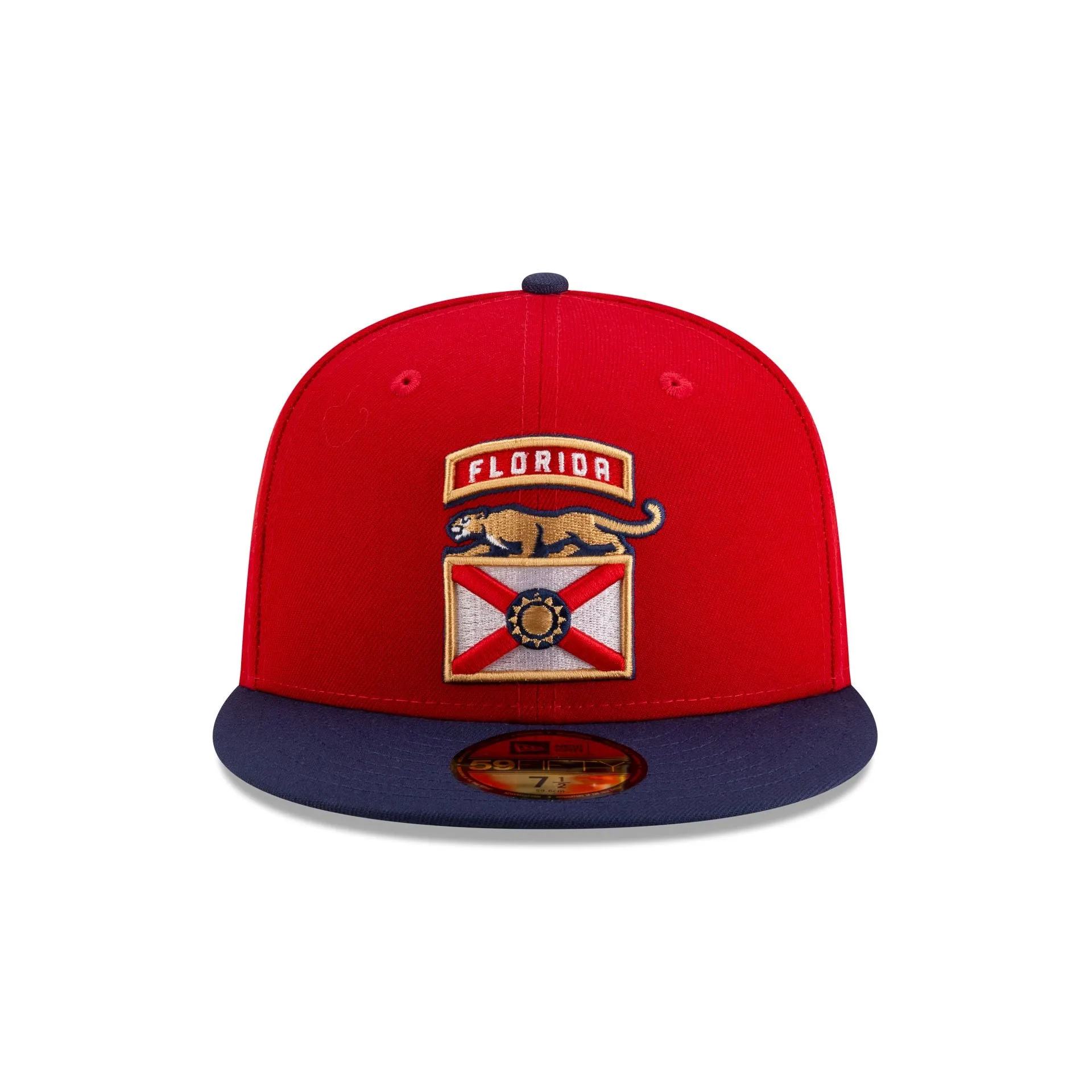 Florida Panthers Scarlet & Navy 59FIFTY Fitted Hat sold by New Era product image thumbnail 2