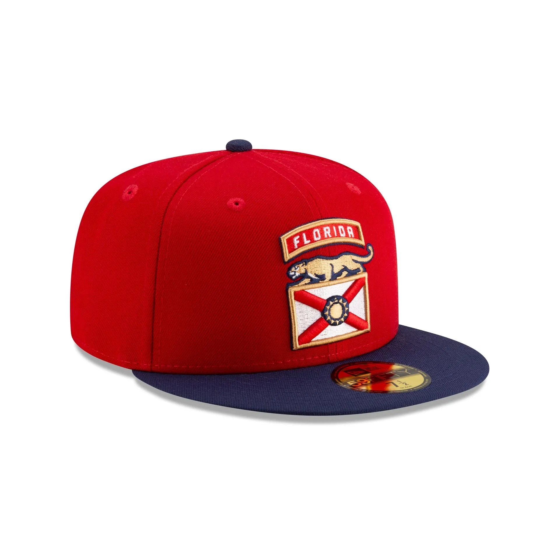 Florida Panthers Scarlet & Navy 59FIFTY Fitted Hat sold by New Era product image thumbnail 3