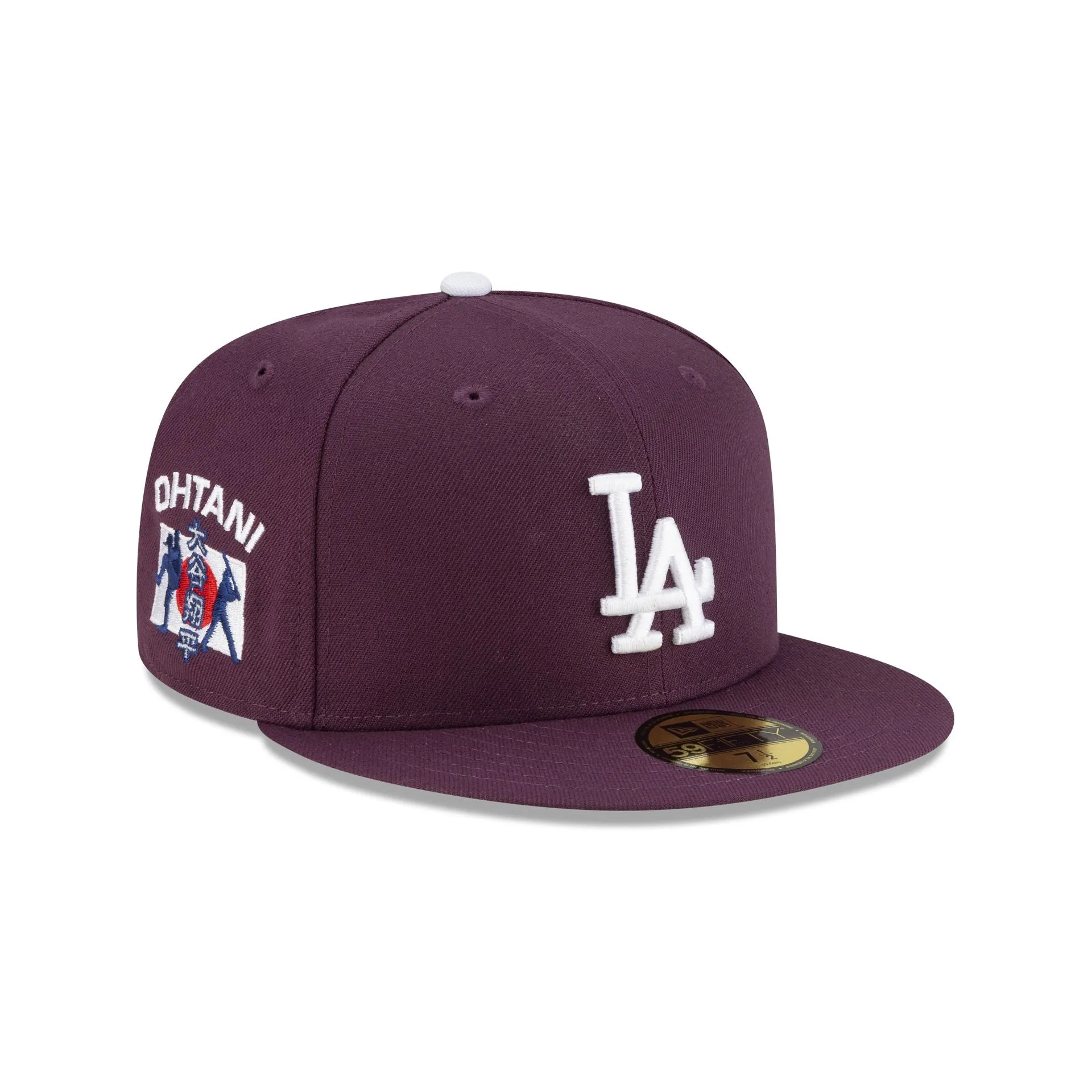 Los Angeles Dodgers Shohei Ohtani Plum 59FIFTY Fitted Hat sold by New Era