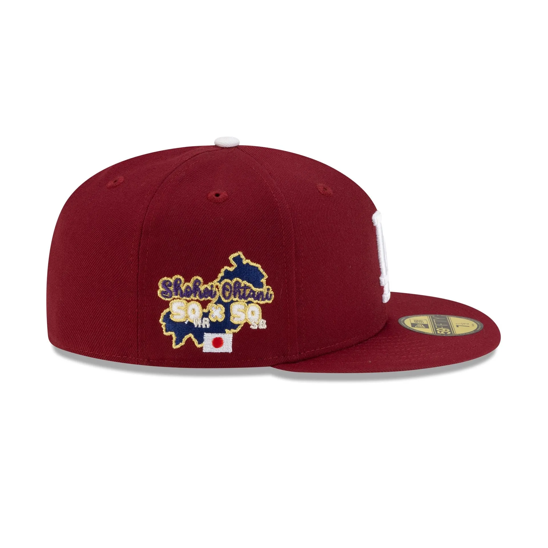 Los Angeles Dodgers Shohei Ohtani Cardinal 59FIFTY Fitted Hat sold by New Era product image thumbnail 4