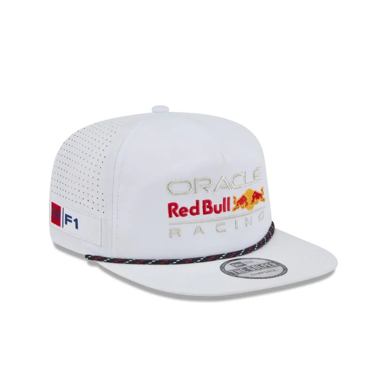 Oracle Red Bull Racing Optic White Performance Rope Golfer Hat sold by New Era