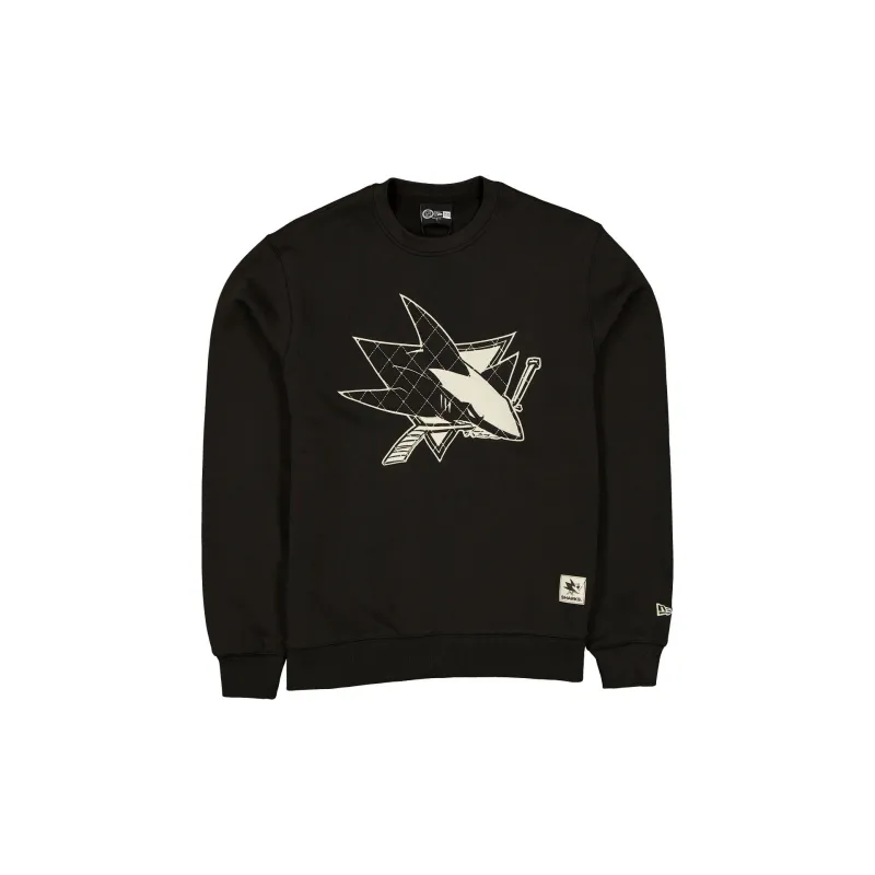 San Jose Sharks Quilted Crewneck sold by New Era