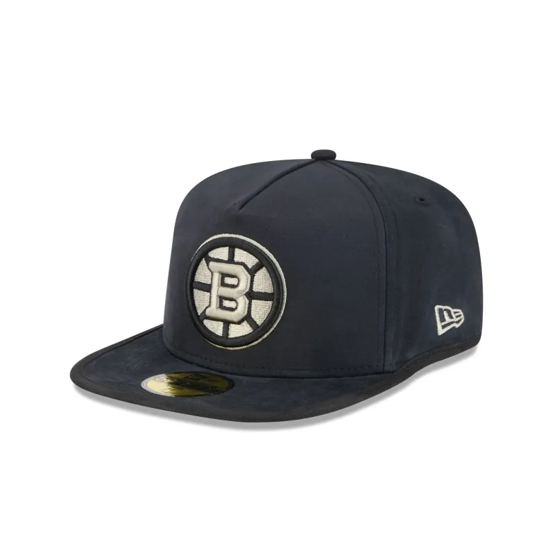 Boston Bruins Quilted 59FIFTY A-Frame Fitted Hat sold by New Era