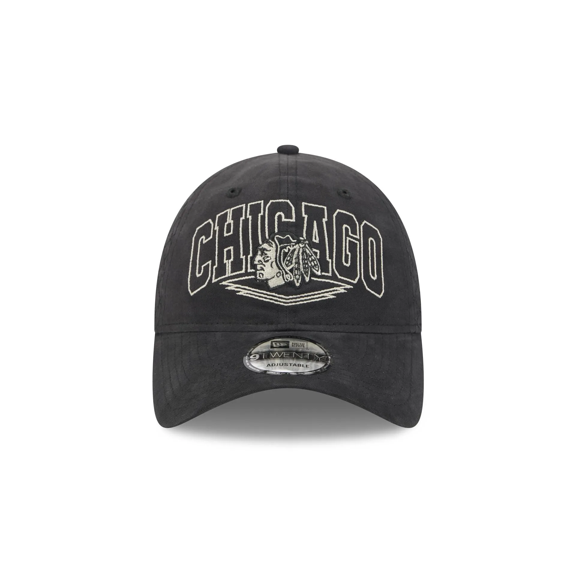 Chicago Blackhawks Quilted Wordmark 9TWENTY Adjustable Hat sold by New Era product image thumbnail 2