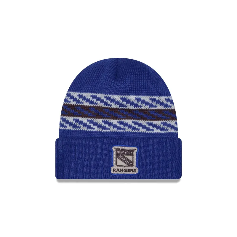 New York Rangers Quilted Cuff Knit Hat sold by New Era