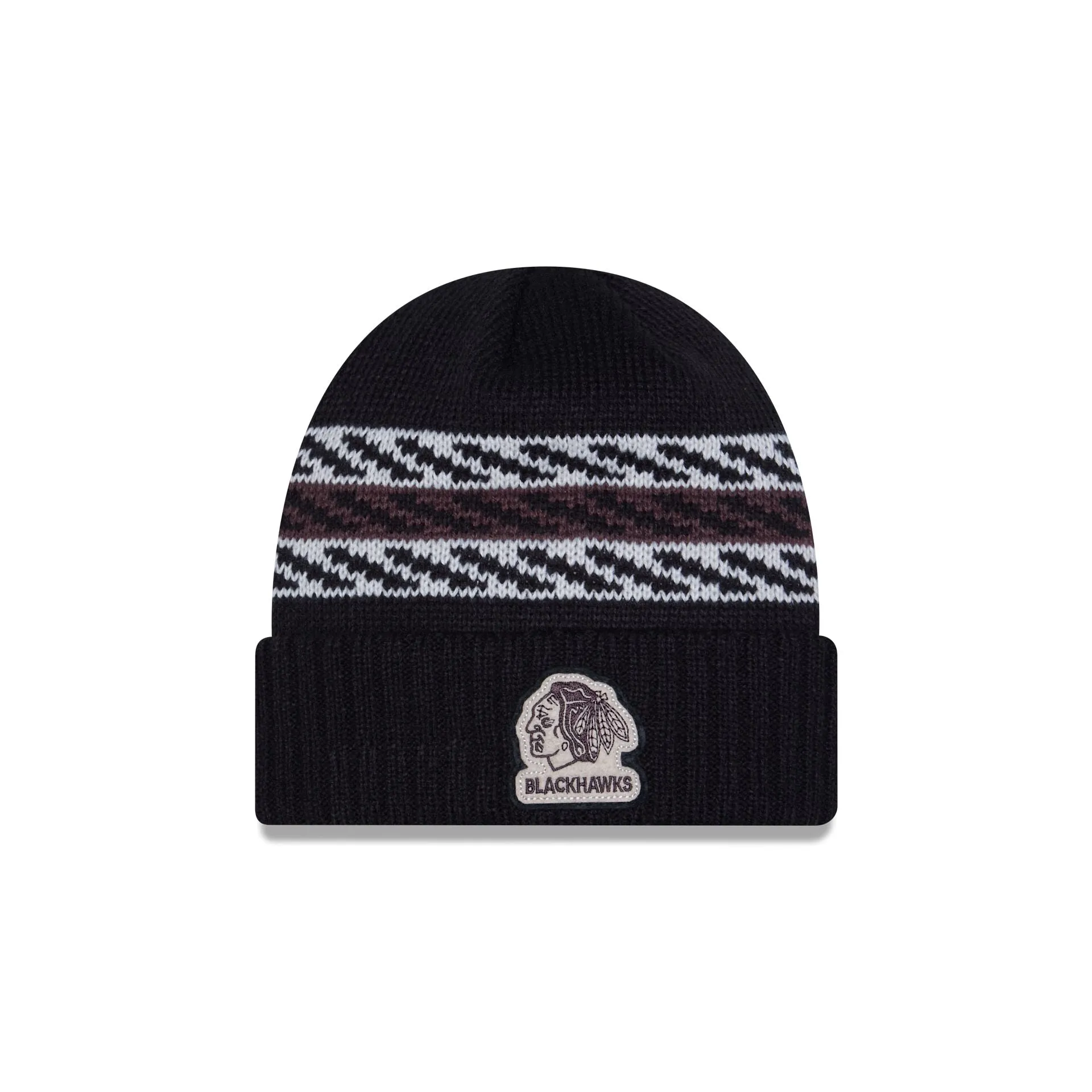 Chicago Blackhawks Quilted Cuff Knit Hat sold by New Era