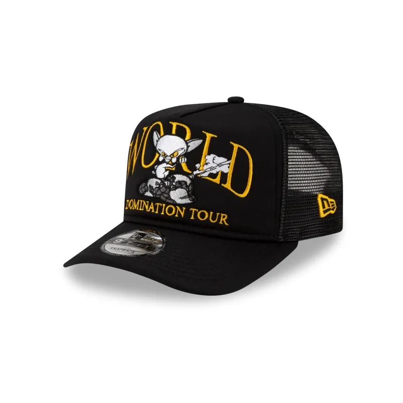 Pinky and the Brain World Domination Tour 9FIFTY A-Frame Trucker Hat sold by New Era