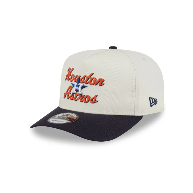 Houston Astros Chainstitch 9FIFTY A-Frame Snapback Hat sold by New Era