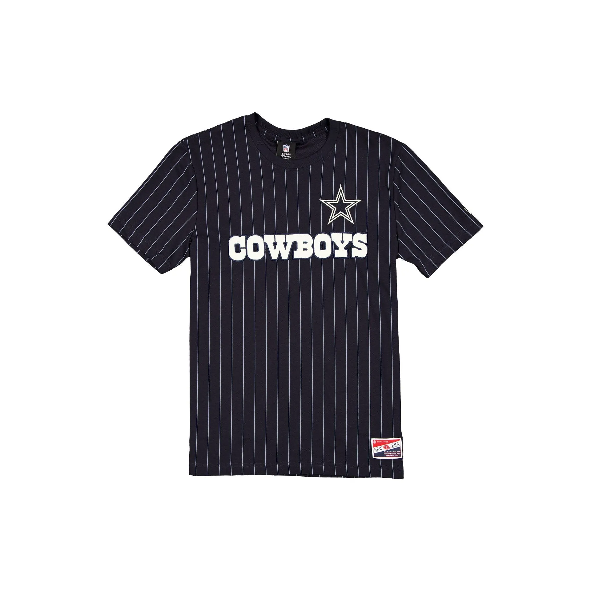 Dallas Cowboys Throwback Retro Pinstripe T-Shirt sold by New Era