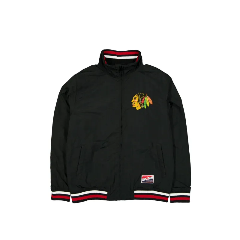 Chicago Blackhawks Throwback Nylon Jacket sold by New Era