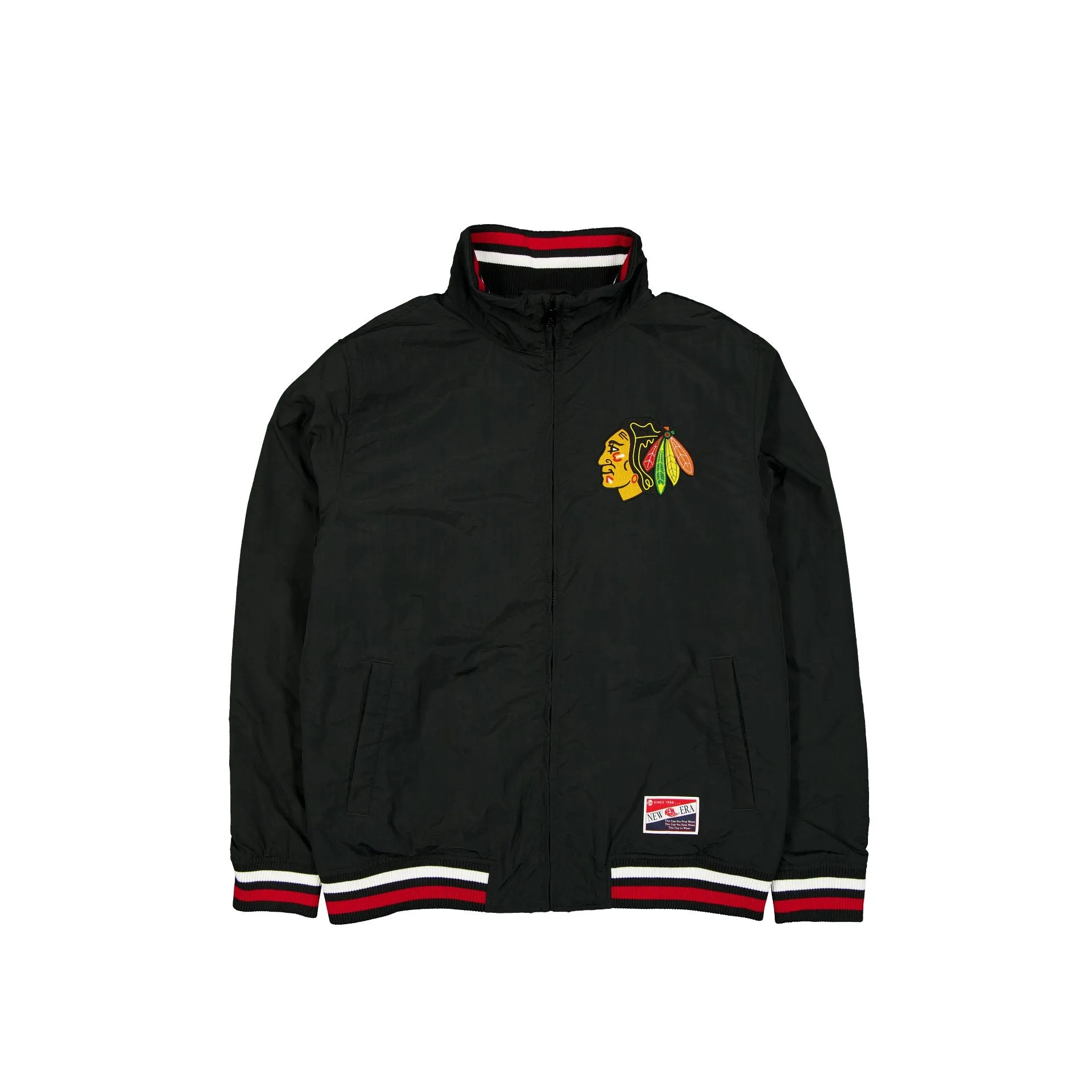 Chicago Blackhawks Throwback Nylon Jacket sold by New Era