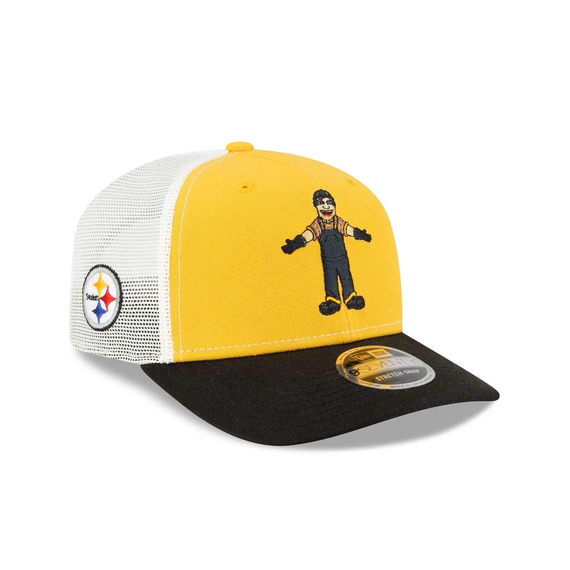 Pittsburgh Steelers Mascot 9SEVENTY Trucker Hat sold by New Era