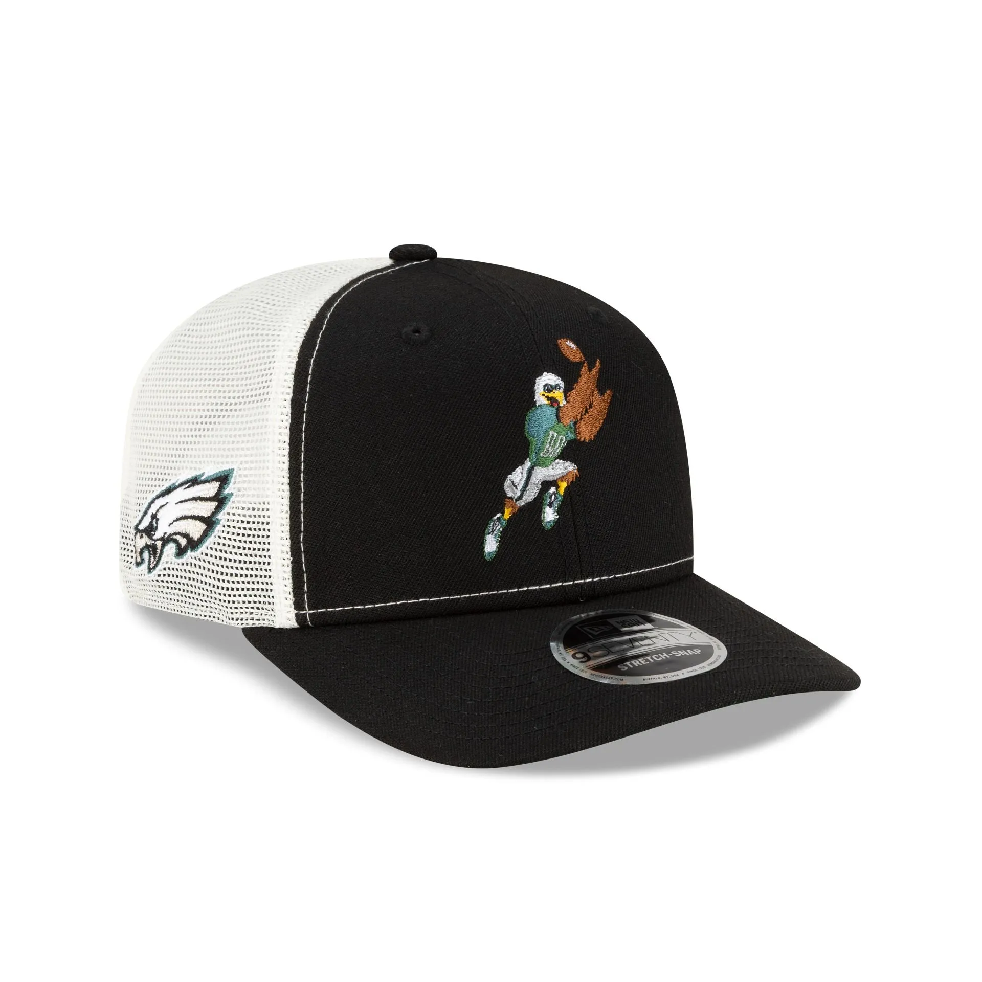 Philadelphia Eagles Mascot 9SEVENTY Trucker Hat sold by New Era
