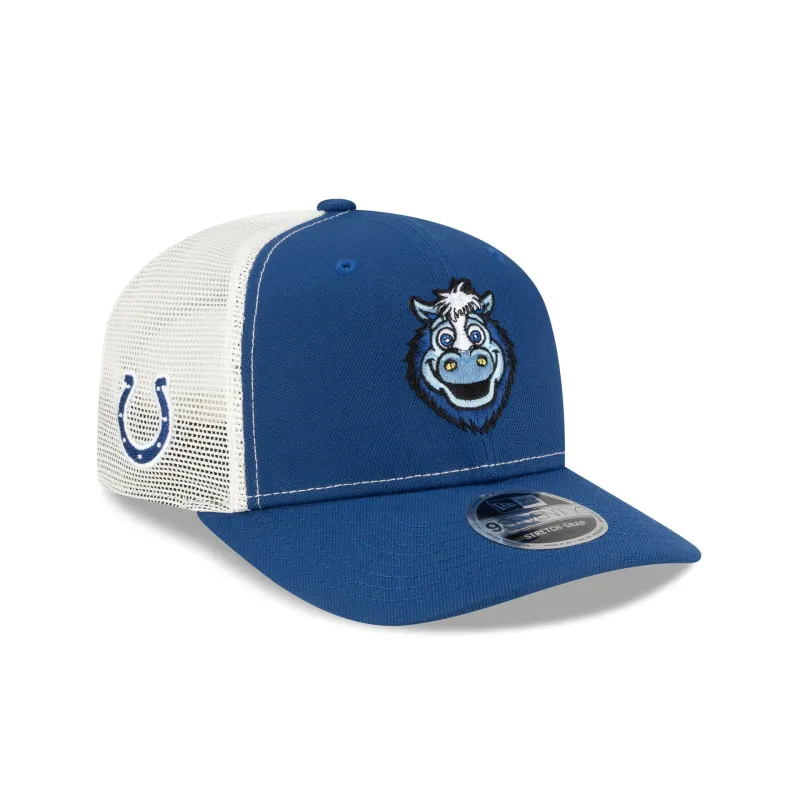 Indianapolis Colts Mascot 9SEVENTY Trucker Hat sold by New Era