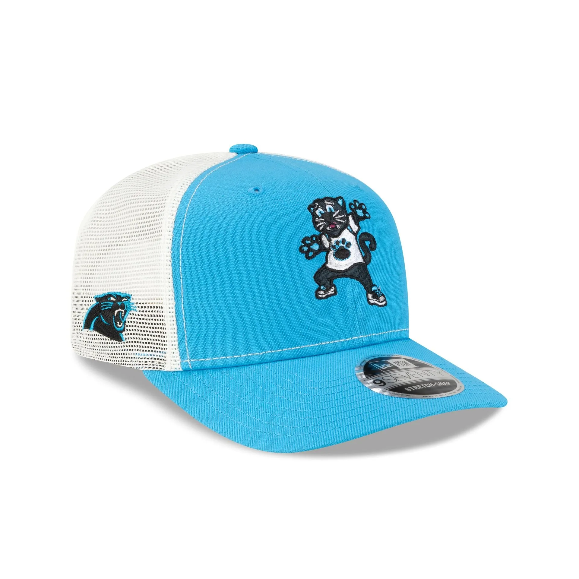 Carolina Panthers Mascot 9SEVENTY Trucker Hat sold by New Era