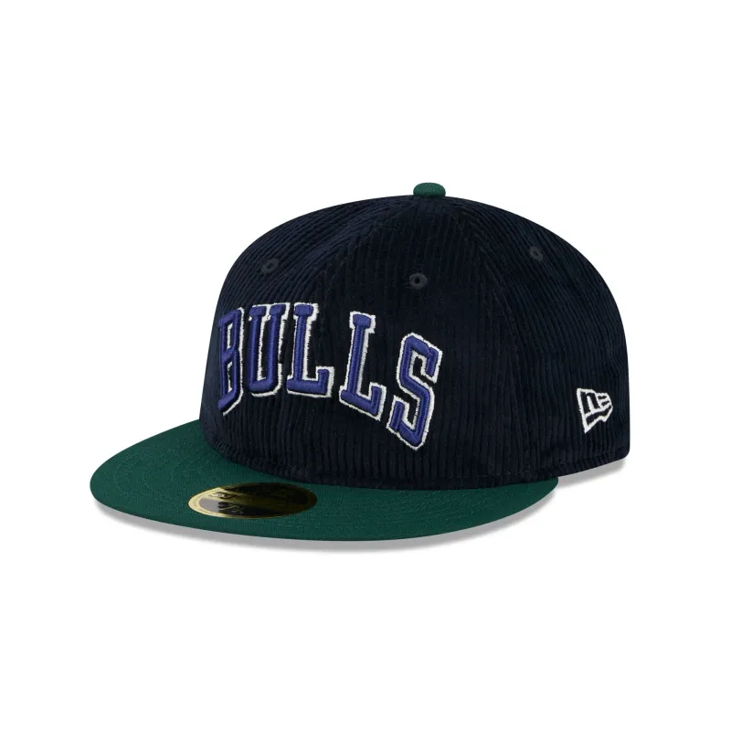 Just Caps Plaid Interior Chicago Bulls Retro Crown 59FIFTY Fitted Hat made by New Era