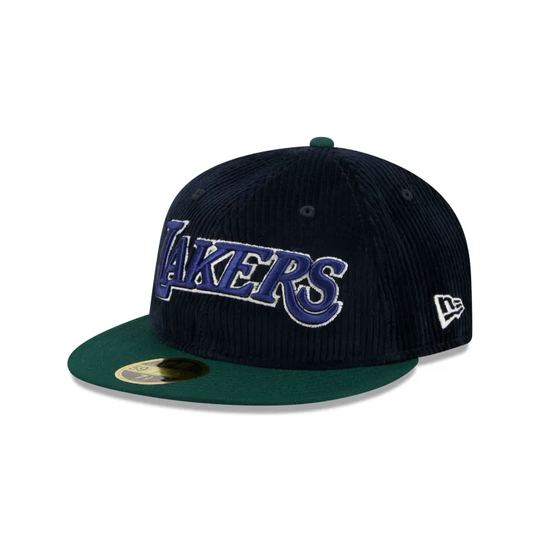 Just Caps Plaid Interior Los Angeles Lakers Retro Crown 59FIFTY Fitted Hat sold by New Era