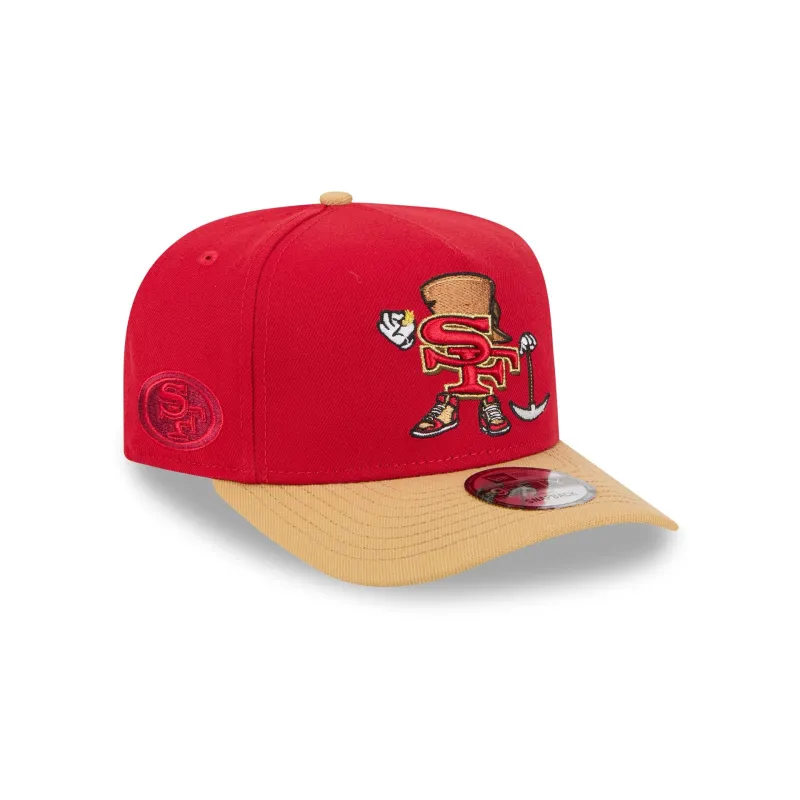 San Francisco 49ers Cartoon 9FIFTY A-Frame Snapback Hat sold by New Era