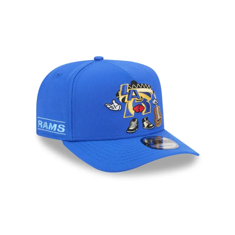 Los Angeles Rams Cartoon 9FIFTY A-Frame Snapback Hat sold by New Era