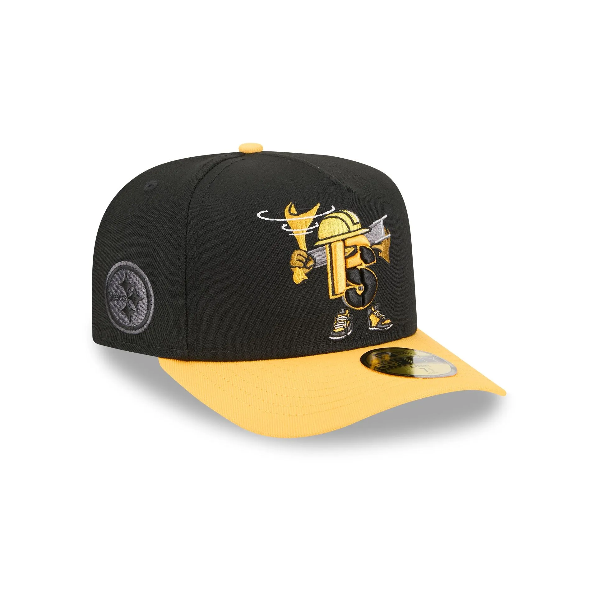 Pittsburgh Steelers Cartoon 59FIFTY A-Frame Fitted Hat sold by New Era