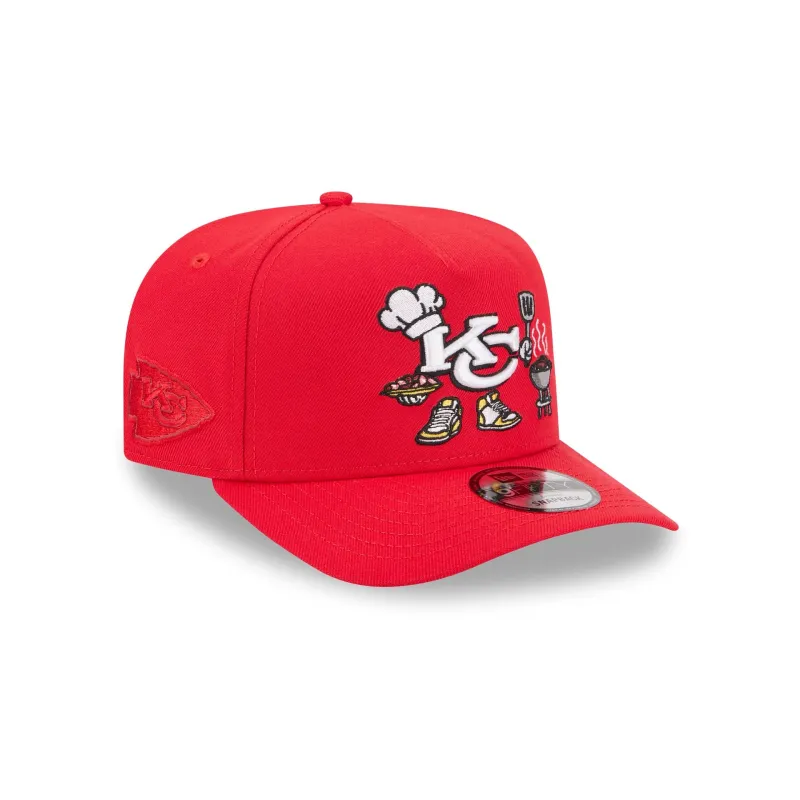 Kansas City Chiefs Cartoon 9FIFTY A-Frame Snapback Hat sold by New Era