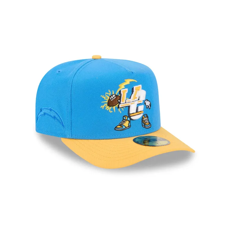 Los Angeles Chargers Cartoon 59FIFTY A-Frame Fitted Hat sold by New Era