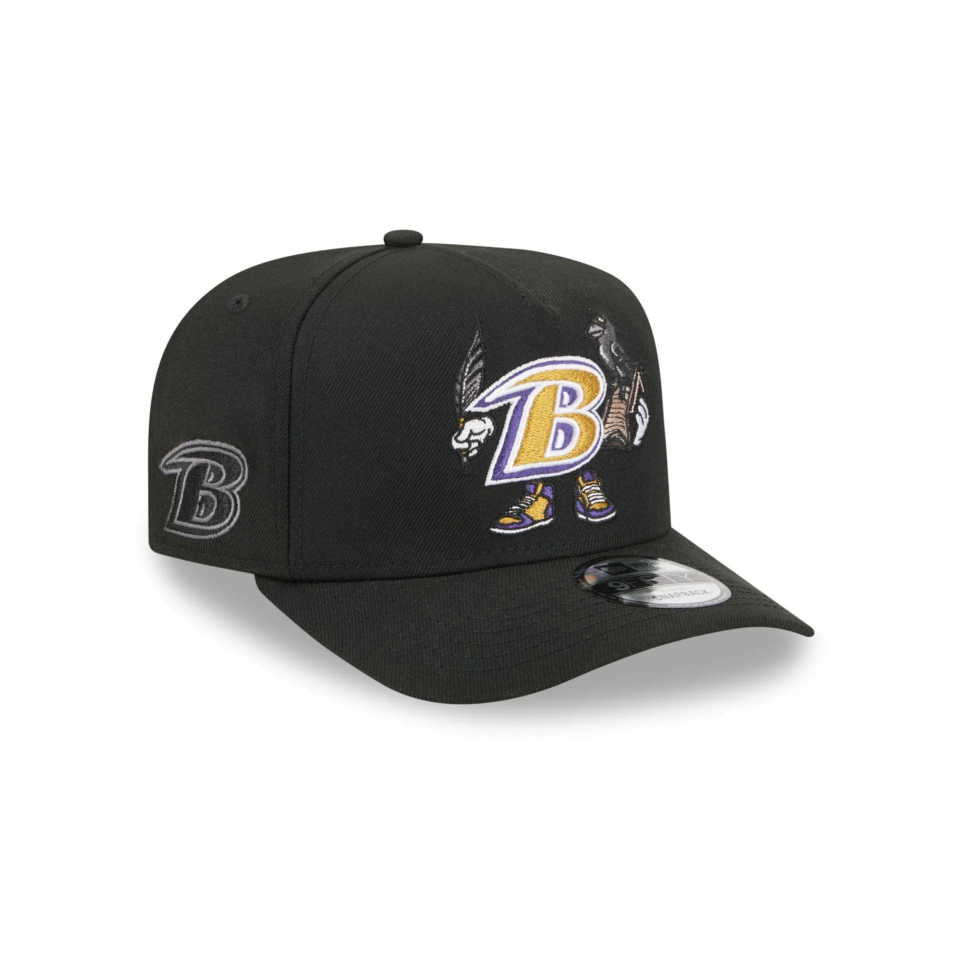 Baltimore Ravens Cartoon 9FIFTY A-Frame Snapback Hat sold by New Era