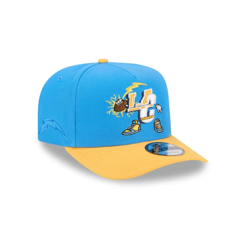 Los Angeles Chargers Cartoon 9FIFTY A-Frame Snapback Hat sold by New Era