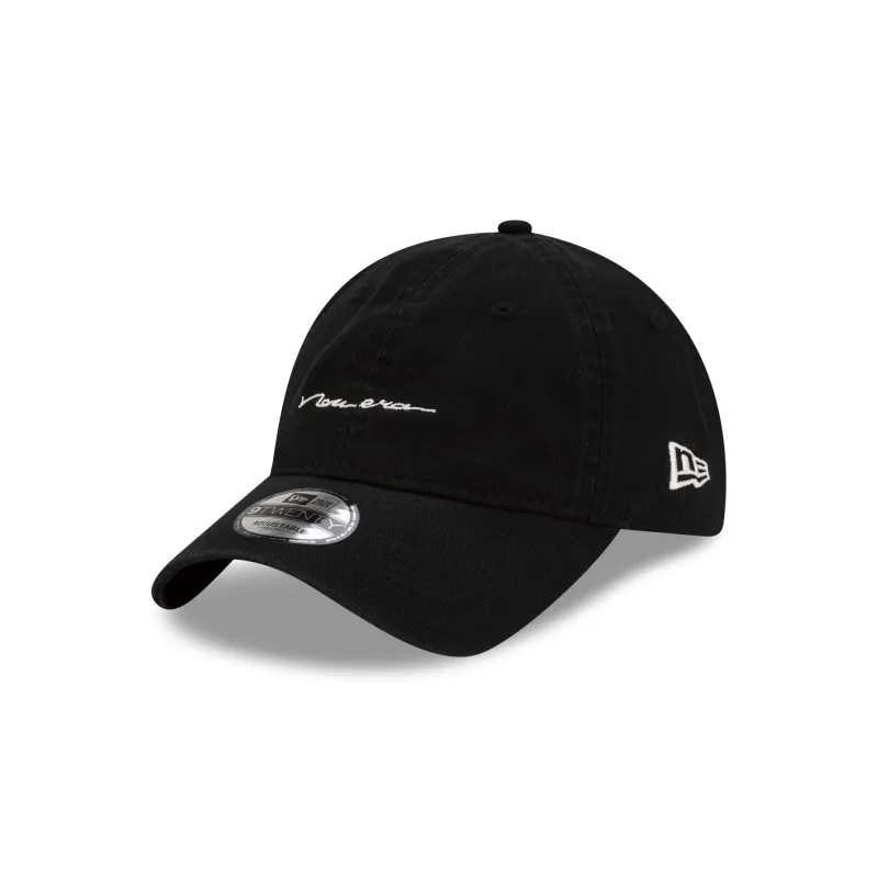 New Era Cap Handwritten Black 9TWENTY Adjustable Hat sold by New Era