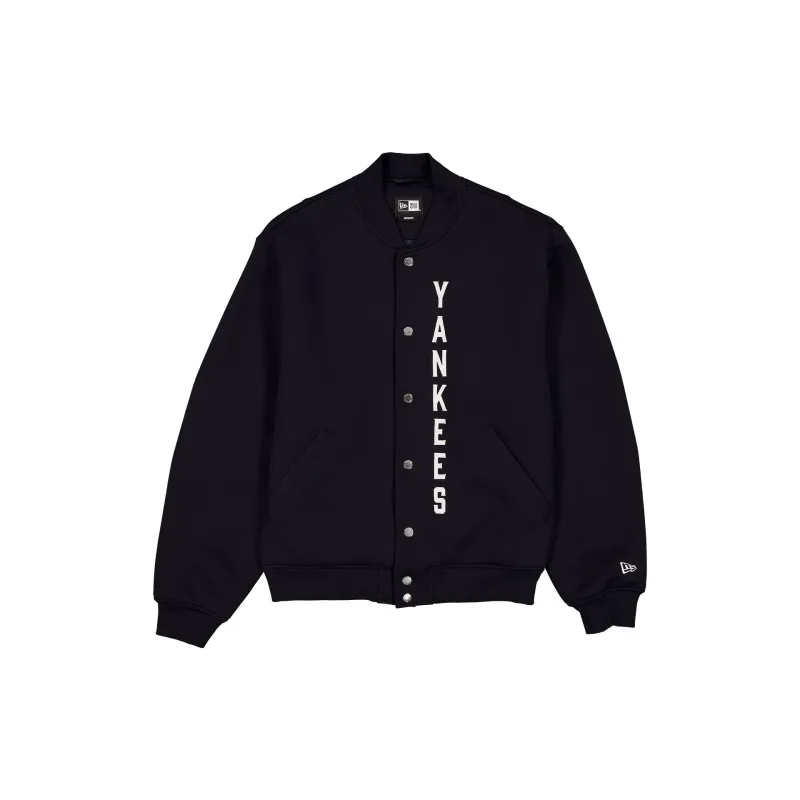 New York Yankees Tech Sweat Navy Varsity Jacket sold by New Era