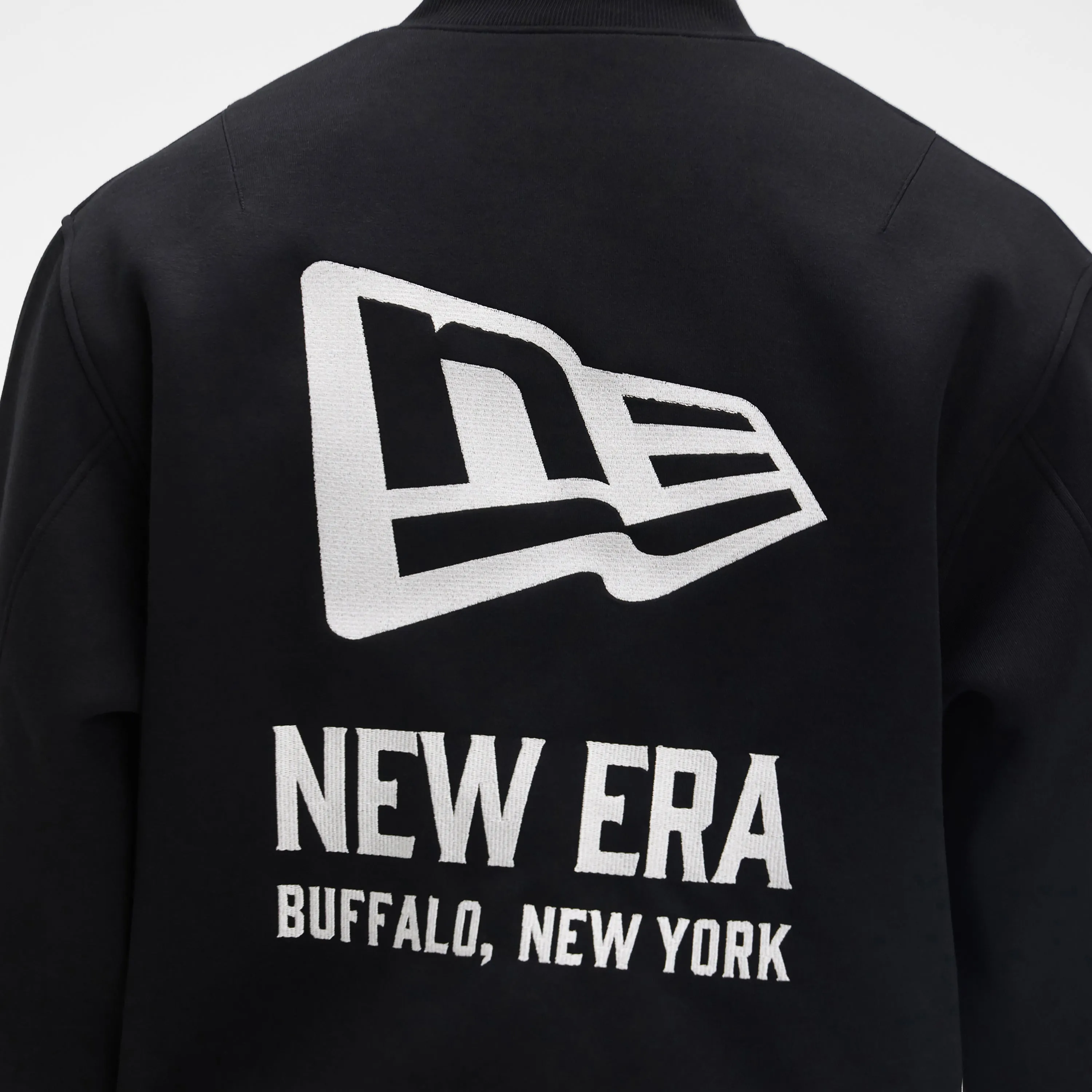 New Era Cap Tech Sweat Black Varsity Jacket sold by New Era product image thumbnail 5