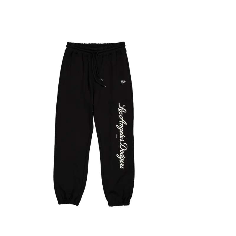 Los Angeles Dodgers Relaxed Black Fleece Pants sold by New Era