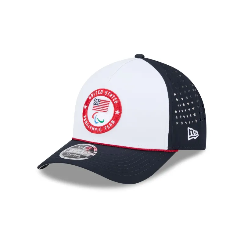 Team USA 2026 Winter Paralympics Milan 9FORTY M-Crown A-Frame Snapback Hat made by New Era