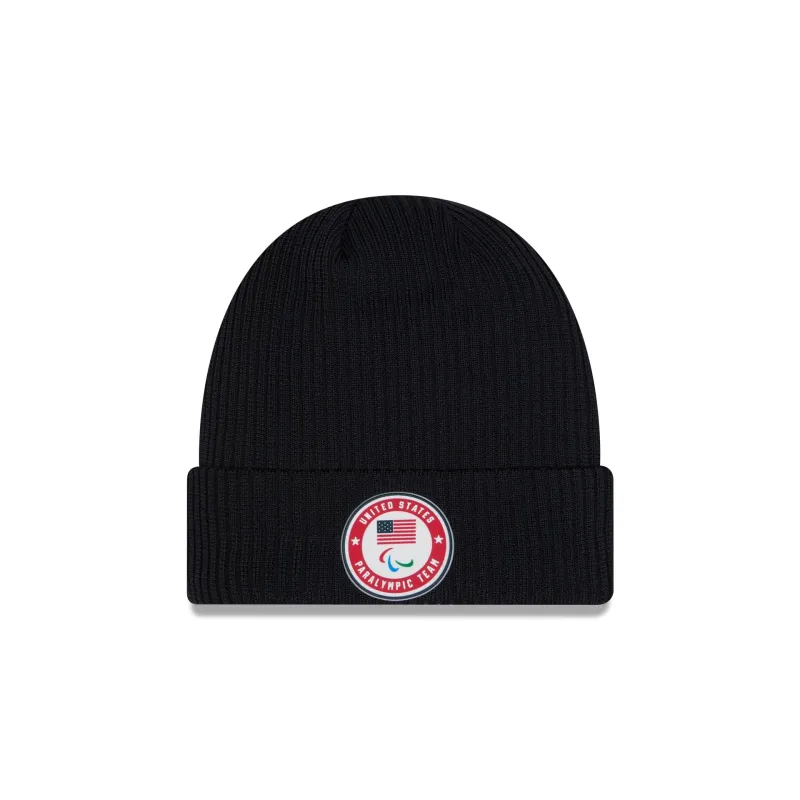 Team USA 2026 Winter Paralympics Milan Knit Beanie Hat made by New Era