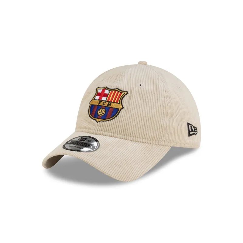 FC Barcelona Stone Corduroy 9TWENTY Adjustable Hat sold by New Era
