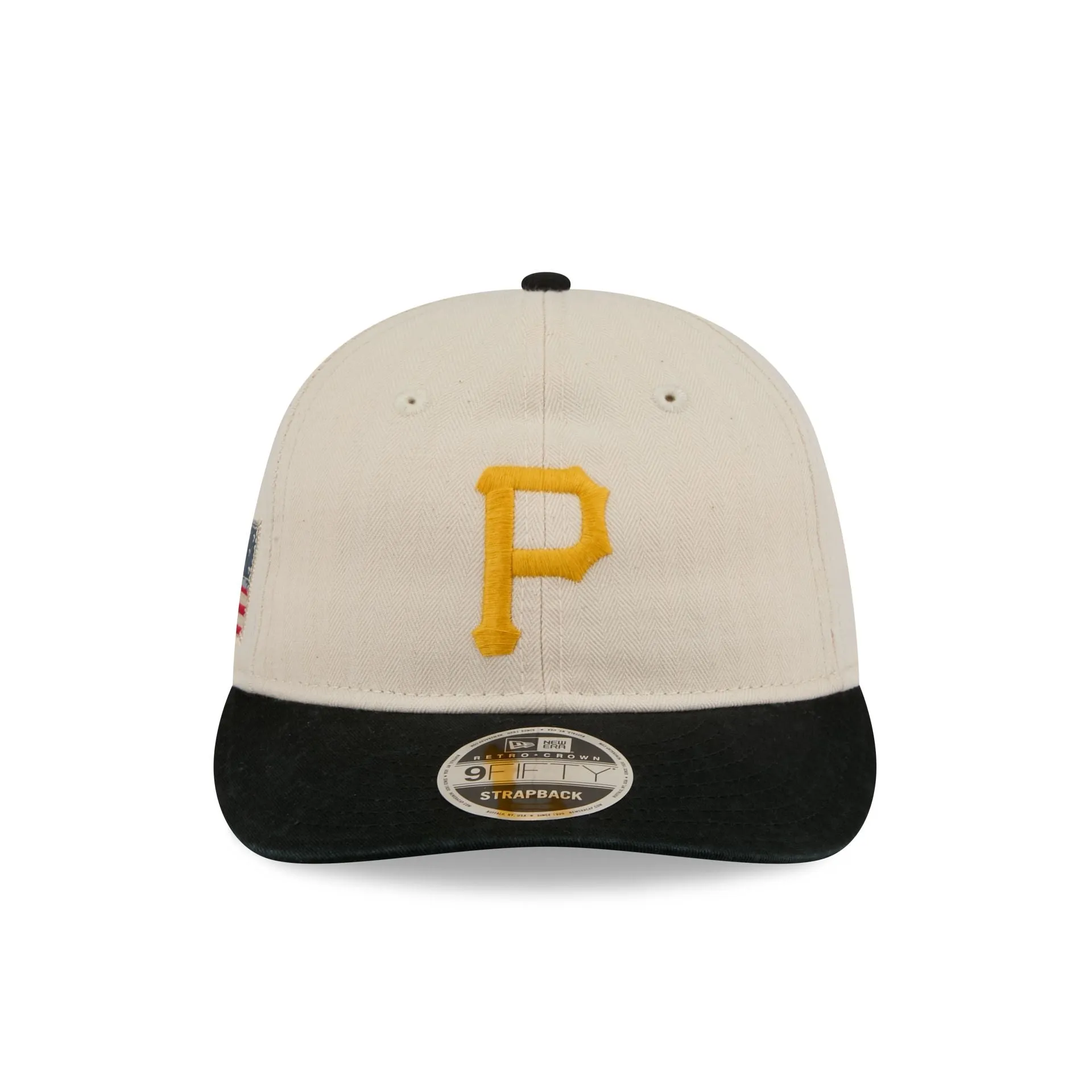 Pittsburgh Pirates Three Looms Americana Herringbone Retro Crown 9FIFTY Adjustable Hat sold by New Era product image thumbnail 2